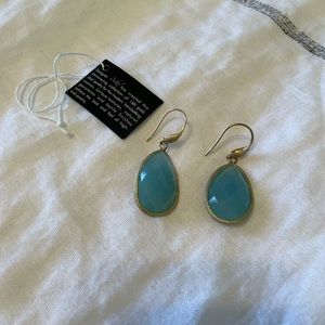 Rivka Friedman Quartzite Drop Earrings, Blue